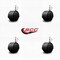Service Caster 2'' Floor Safe Black Hooded Twin Wheel Caster 1/4 Threaded Stem, 4PK SCC-TS02S50D-NYU-FB-142058-4 - alternate 2